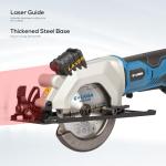 G LAXIA 4-1/2" Cordless Mini Circular Saw