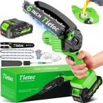 Tietoc 6 Inch Cordless Mini Chainsaw for Trimming