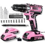 KELNOW 21V Cordless Drill with 29 Accessories