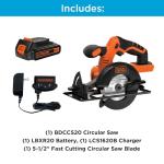 BLACK+DECKER 20V MAX 5-1/2 in. Cordless Circular Saw