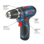 BOSCH 12V 3/8 Inch Drill/Driver Kit with Batteries