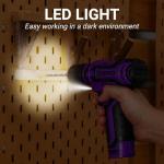 DEKOPRO 12V Cordless Power Drill Set