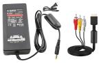 AC Charger and AV Cable for PS2 Slim