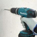 Makita DHP453RFE Cordless Combi Drill, Black/Blue