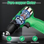 Tegatok 12V Cordless Drill Set with Battery