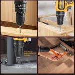 Aseboy 20V Cordless Drill with Dual Batteries