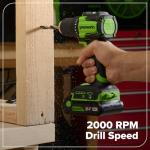 Greenworks 24V Cordless Drill and Impact Driver Combo