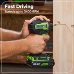Greenworks 24V Cordless Drill and Impact Driver Combo