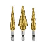 Neiko 10181A 3-Piece Step Drill Bit Set