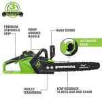 Greenworks 40V Cordless 14-Inch Chainsaw with Battery