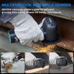 Cordless Portable Angle Grinder with Batteries and Discs
