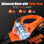 Leisch Life 21V Cordless Leaf Blower with Battery