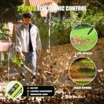 Cordless Leaf Blower with 2 Batteries and Charger