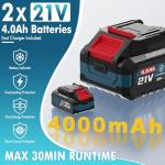 Cordless Leaf Blower 21V - 630CFM/160MPH