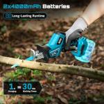 SEESII Cordless Reciprocating Saw with 8 Blades