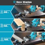 SEESII Cordless Reciprocating Saw with 8 Blades