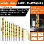 ENERTWIST 230-Piece Titanium Drill Bit Set