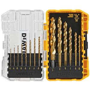 DEWALT 14-Piece Titanium Nitride Drill Bit Set