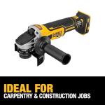 DEWALT 20V MAX XR Angle Grinder with Kickback Brake