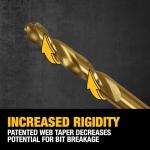 DEWALT 14-Piece Titanium Nitride Drill Bit Set