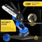 DEPNCYC Portable 8-Inch Mini Chainsaw with Batteries