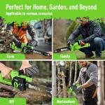 DEHANTOOLS 12-Inch Cordless Brushless Chainsaw Bundle