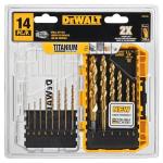 DEWALT 14-Piece Titanium Nitride Drill Bit Set