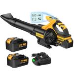 Cordless Leaf Blower with LCD Display and 3 Speeds