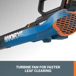 WORX 20V Cordless Leaf Blower with Turbo Fan