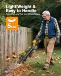 Cordless Leaf Blower with LCD Display and 3 Speeds