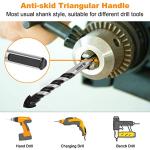 10-Piece Masonry Drill Bit Set for Multiple Materials