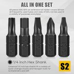 49-Pack Screwdriver Bit Set with 1/4" Holder