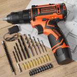 12V Cordless Drill Set with 42 Accessories