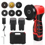 Cordless 16.8V Mini Angle Grinder with Batteries