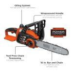 BLACK+DECKER 20V MAX 10-Inch Cordless Chainsaw