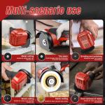 Cordless 16.8V Mini Angle Grinder with Batteries