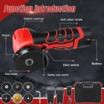 Cordless 16.8V Mini Angle Grinder with Batteries