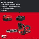 CRAFTSMAN V20 Cordless 12-Inch Chainsaw and Battery