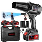 Cordless Electric Leaf Blower with 2 Batteries