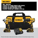 DEWALT 20V MAX Cordless Drill and Impact Driver Combo
