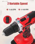 AVID POWER 20V Cordless Drill Kit with Accessories