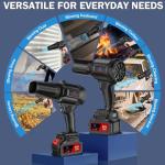 Cordless Electric Leaf Blower with 2 Batteries