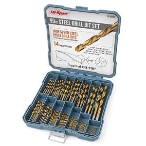 99pc Hi-Spec Drill Bit Set with Storage Case