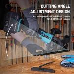 DURATECH 20V Mini Circular Saw with Battery and Blades