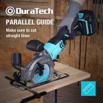 DURATECH 20V Mini Circular Saw with Battery and Blades