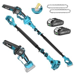 SEESII 2-in-1 Battery Pole Saw and Mini Chainsaw
