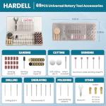 HARDELL Mini Cordless Rotary Tool with 69 Accessories