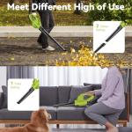 Cordless Leaf Blower with 2 Batteries and Charger