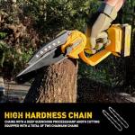 Cordless Mini Chainsaw for Wood Cutting and Trimming