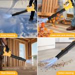 Cordless Leaf Blower 750CFM 200MPH with Batteries